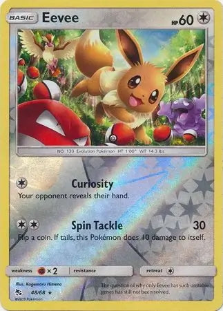 Hidden Fates Eevee #48/68 reverse holo